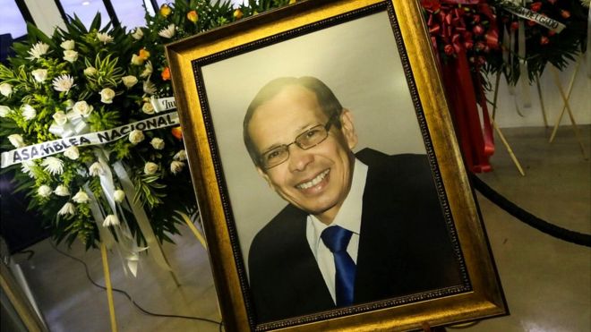René Núñez Téllez seguirá siendo presidente de la Asamblea Nacional de Nicaragua incluso después de muerto. AFP