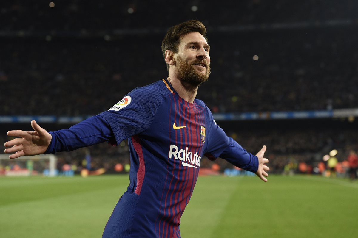 El gol de Lionel Messi hizo la diferencia para que el Barcelona clasificara a las semifinales de la Copa del Rey. (Foto Prensa Libre: AFP)