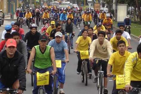 Los capitalinos contarán con una vía exclusiva para movilizarse en bicicleta desde la zona 13 a la zona 2. (Foto Prensa Libre: Archivo)<br _mce_bogus="1"/>