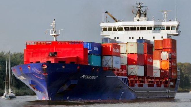 El carguero transporta 70.000 toneladas de soja. FOTO: ERNST-GERT SCHMIDT, MARINE TRAFFIC