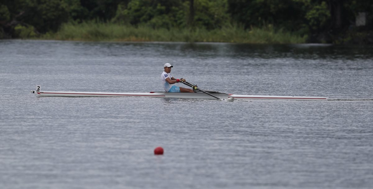 Catalán cerró con broche de oro la participación de Guatemala en remo. (Foto Prensa Libre: Carlos Vicente)