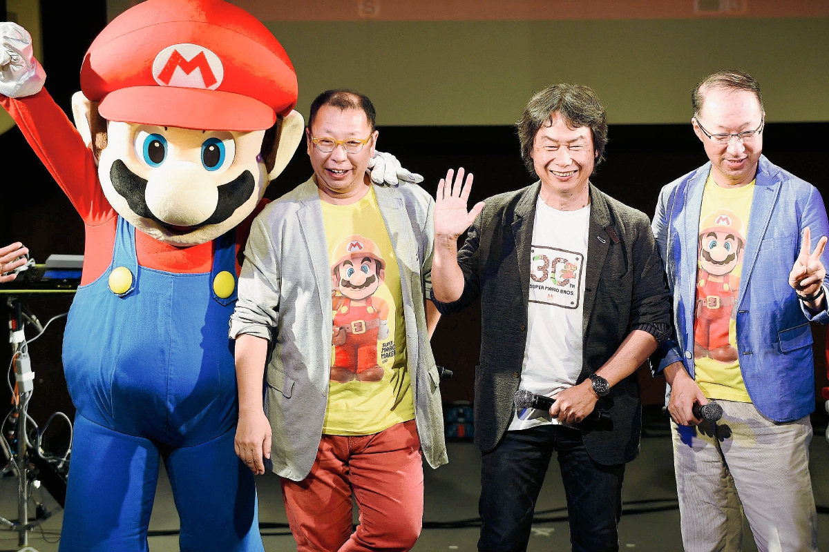 Nintendo celebró en Japón los 30 años de su personaje consentido, Super Mario. (Foto Prensa Libre: EFE).