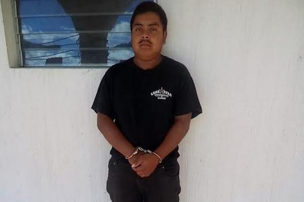 Rolando Darío Beb Gómez es presunto secuestrador de su cuñada de 14 años, cuyo cadáver fue desmembrado. (Foto Prensa Libre: Oscar Figueroa)