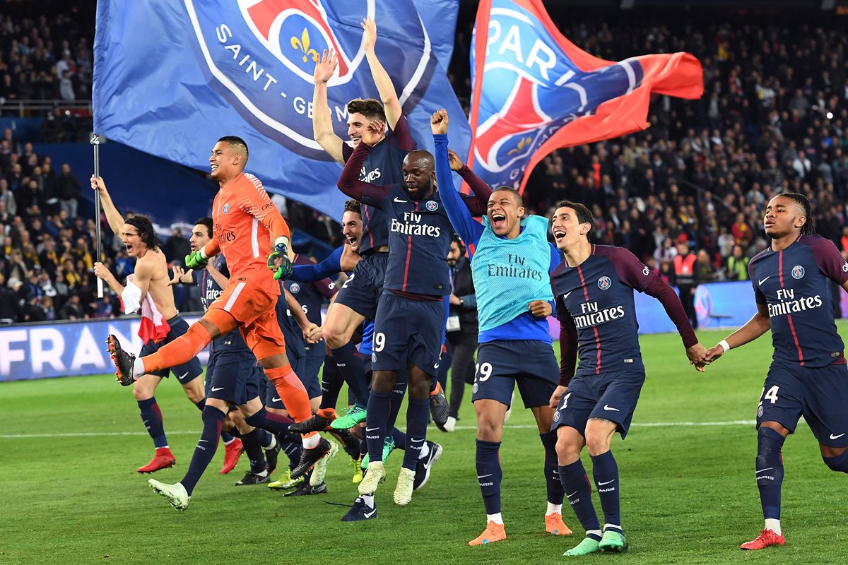 El PSG goleó 7-1 al Mónaco y ganó la Liga 1 por séptima ocasión en su historia. (Foto Prensa Libre: AFP).