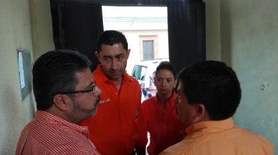 El alcalde de Mixco, Otto Pérez Leal, asiste a la asamblea del Partido Patriota por el departamento de Guatemala. (Foto Prensa Libre: Edwin Pitán)