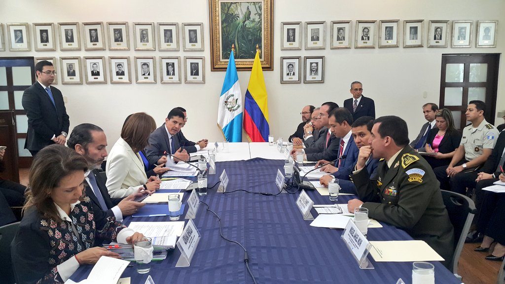 Guatemala y Colombia acuerdan continuar y aumentar las relaciones de cooperación. (Foto Prensa Libre: Minex)