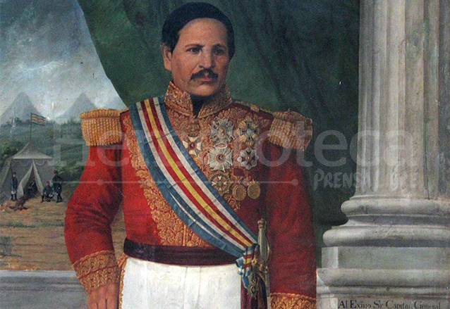 Retrato de Rafael Carrera, primer presidente de la República. (Foto: Hemeroteca PL)