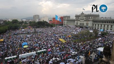 Las manifestaciones en contra de la corrupción no se han detenido desde el 25 de abril( Foto Prensa Libre: Hemeroteca PL)