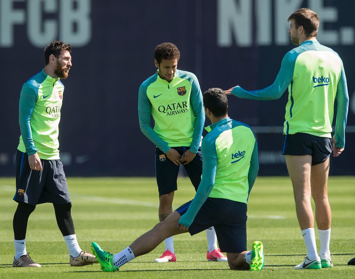 Neymar se ha entrenado con normalidad del Barcelona. (Foto Prensa Libre: AFP)