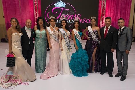 Cuatro finalistas del concurso: Valeria Portillo, primera finalista; Nathalie Stuhlhofer, Miss Teen Guatemala 2016; Estefanía Weller, Miss Petite Universe Guatemala 2016, y Melissa Prem, segunda finalista. (Foto Prensa Libre, tomada del Facebook de Miss Teen Guatemala)