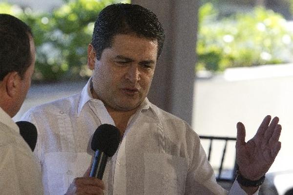 Juan Manuel Orlando, mandatario de Honduras. (Foto Prensa Libre:EFE)