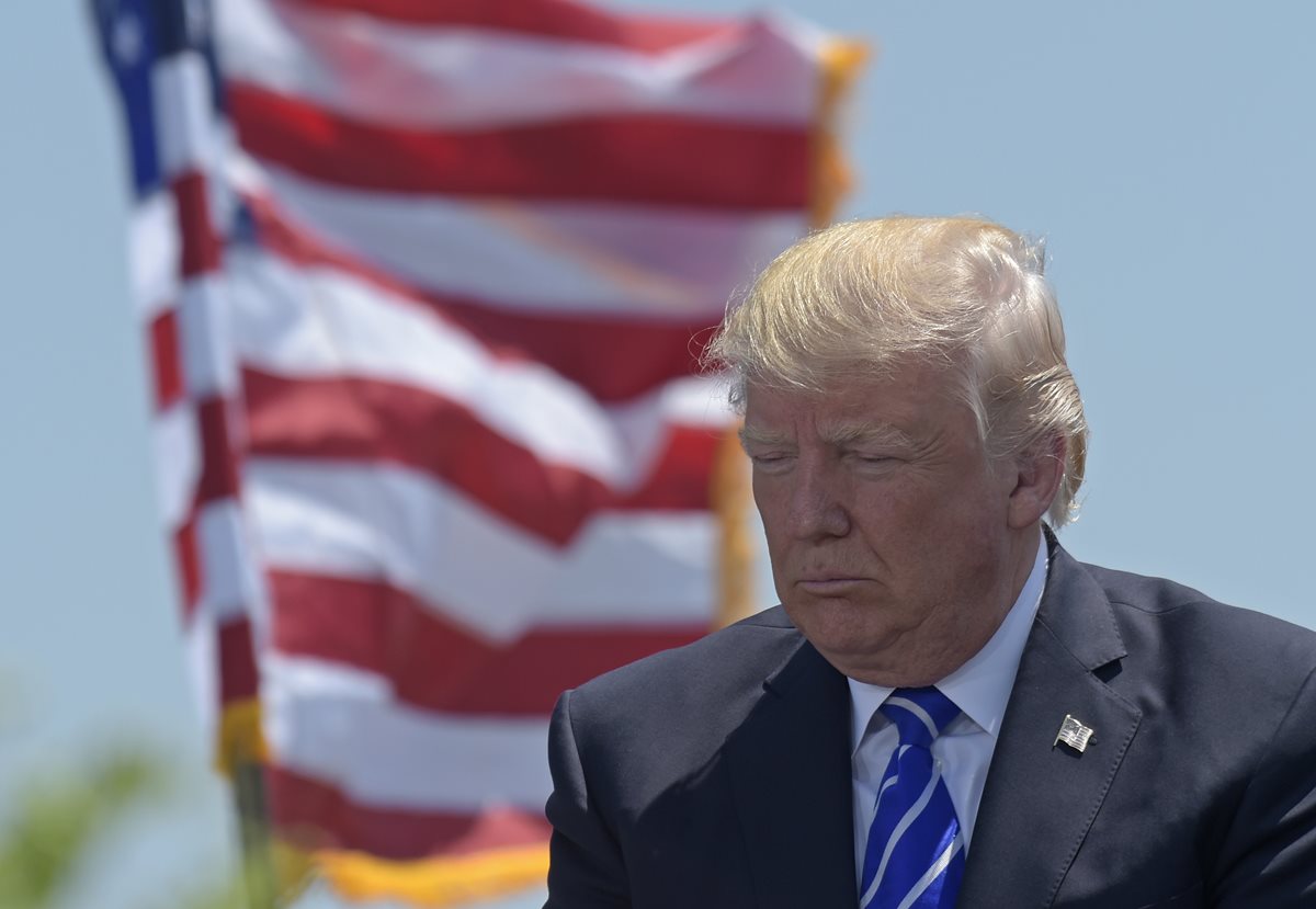 Trump dice que ha sido el presidente más perseguido de la historia de EE. UU. (Foto Prensa Libre: AP)