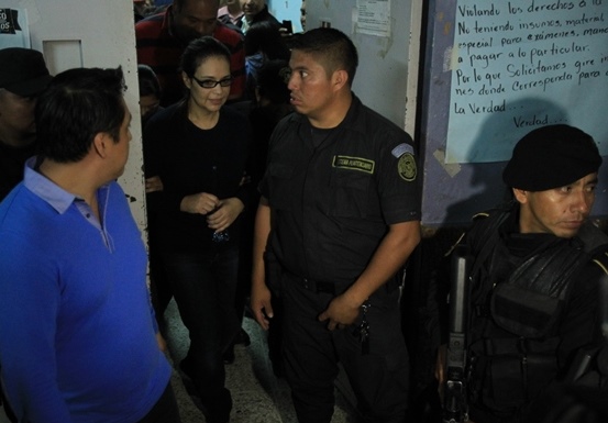 Roxana Baldetti fue evaluada en el Hospital General San Juan de Dios, el 3 de noviembre último. (Foto Prensa Libre: Hemeroteca PL)