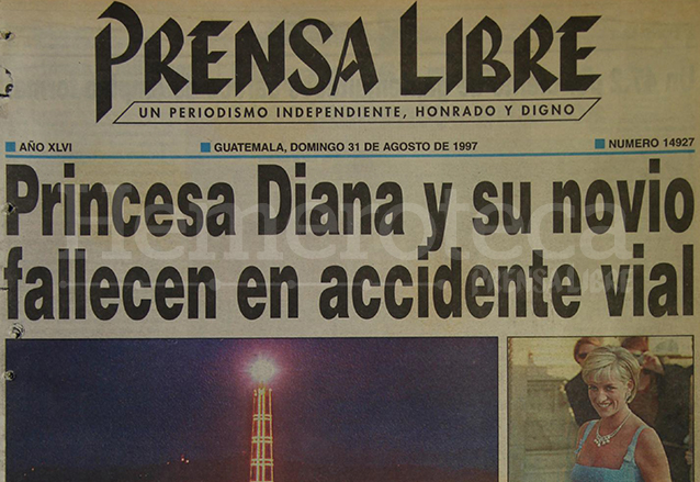 Titular de Prensa Libre del 31 de agosto de 1997. (Foto: Hemeroteca PL)