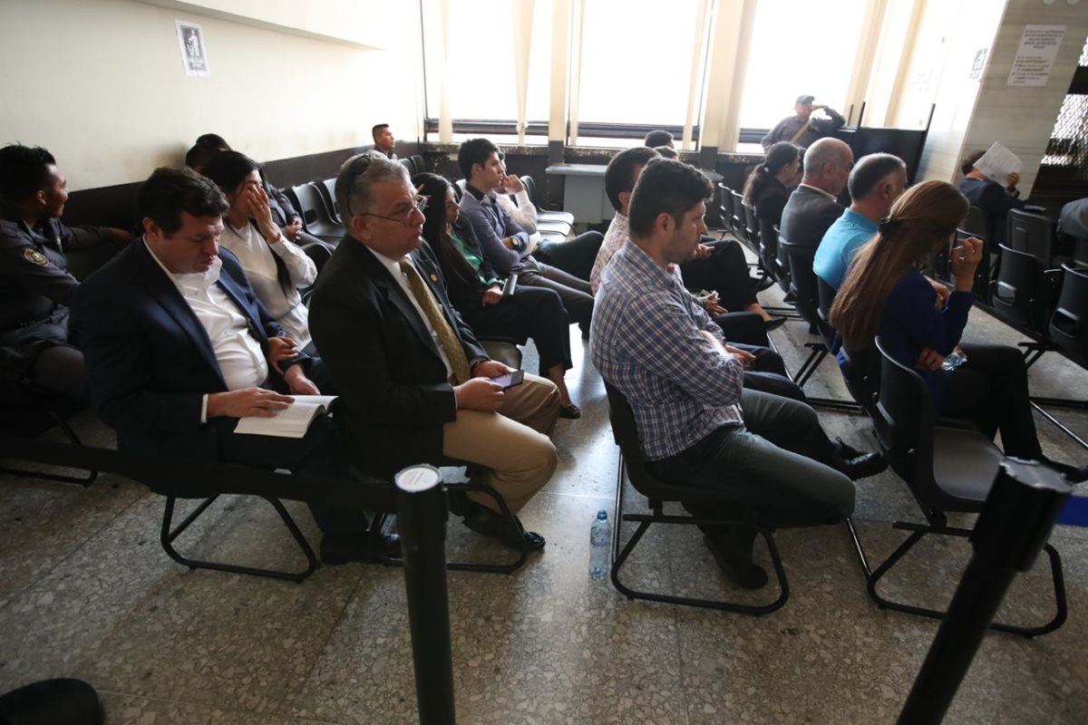 La audiencia de este martes se desarrolló en el Juzgado de Mayor Riesgo D. (Foto Prensa Libre: Paulo Raquec).