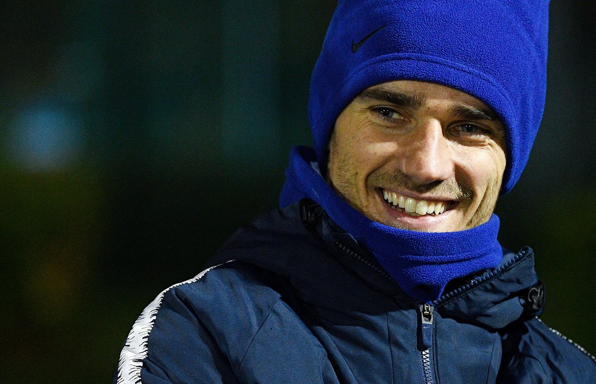 Antoine Griezmann decidió continuar con el Atlético de Madrid. (Foto Prensa Libre: AFP)