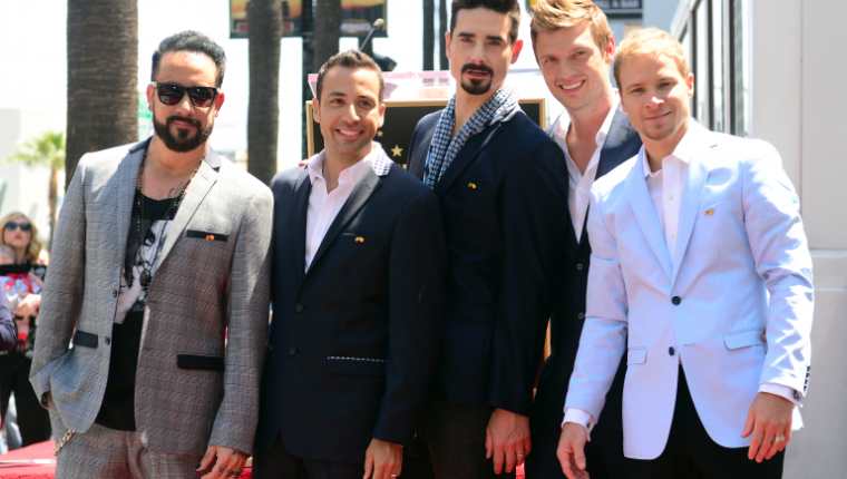 Los Backstreet Boys en 2019 tienen pensado realizar una gira mundial.(Foto Prensa Libre: AFP)