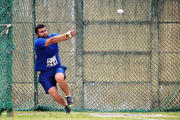 Diego Berrios es una de las figuras nacionales de lanzamiento de martillo. (Foto Prensa Libre: Óscar Felipe)