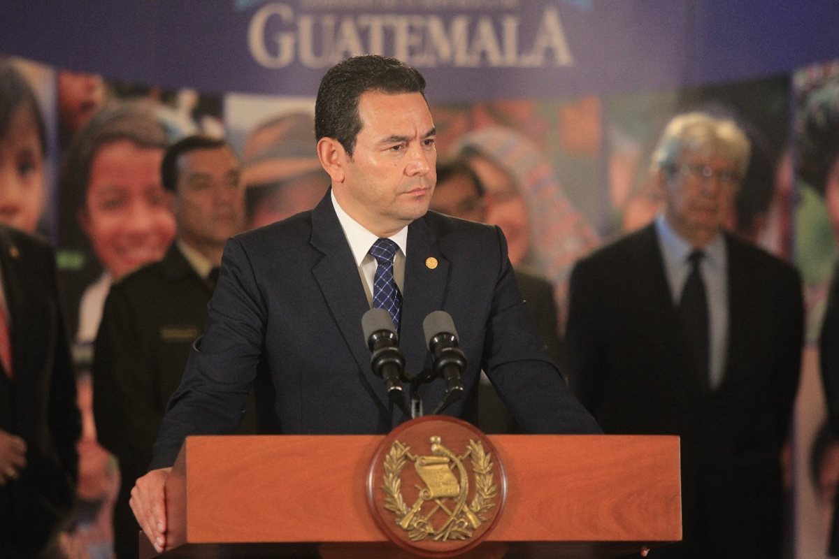 Presidente de Guatemala, Jimmy Morales. (Foto Prensa Libre: Hemeroteca PL).