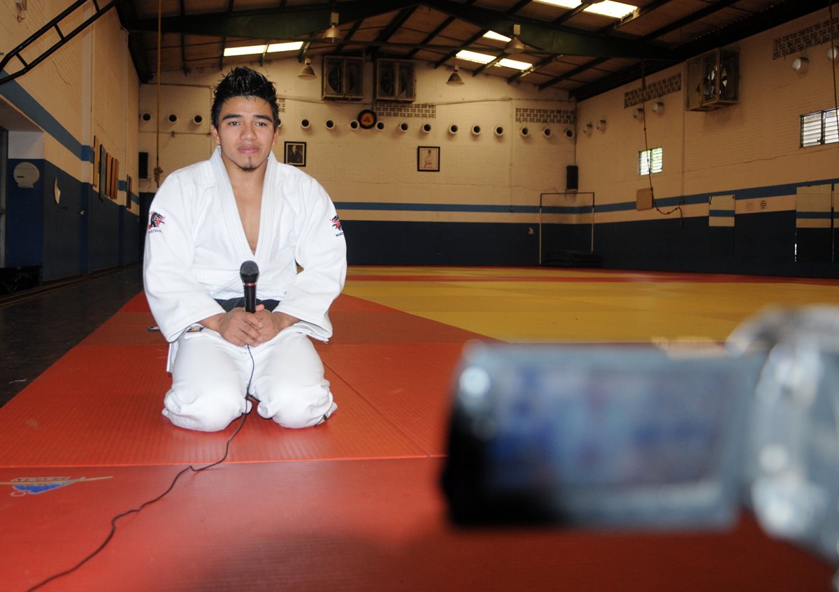 El judoca José Ramos representará a Guatemala en los Juegos Olímpicos de Río 2016. (Foto Prensa Libre: Jeniffer Gómez)