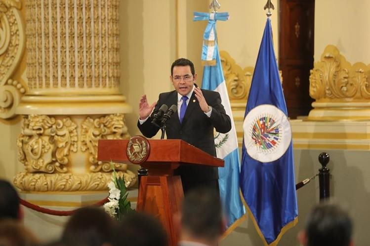 El presidente Jimmy Morales fue señalado en junio pasado de supuestos abusos sexuales. (Foto Prensa Libre: Hemeroteca)
