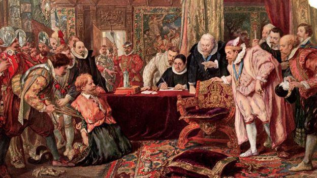 A pesar de la evidencia, Guy Falkes se mantuvo firme y el rey aprobó que fuera torturado. HULTON ARCHIVE