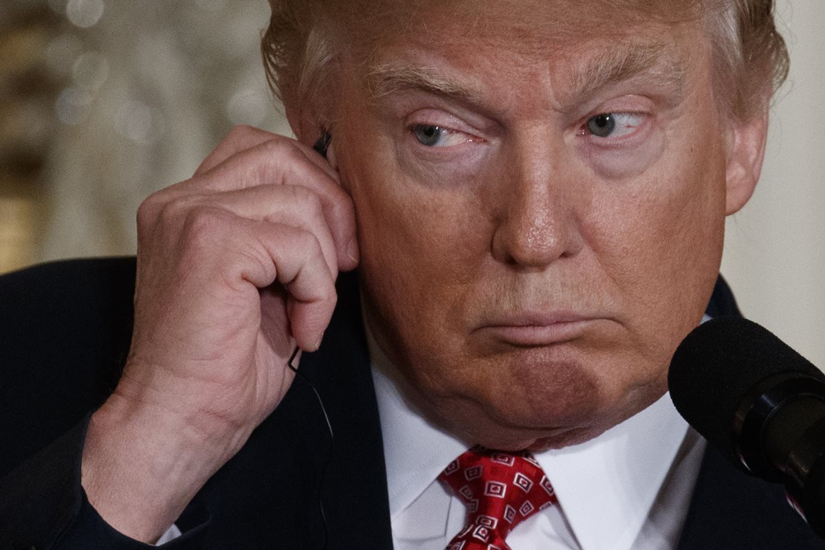 Donald Trump, presidente de EE. UU., llegó al poder el 20 de enero de este año. (Foto Prensa Libre: AP).