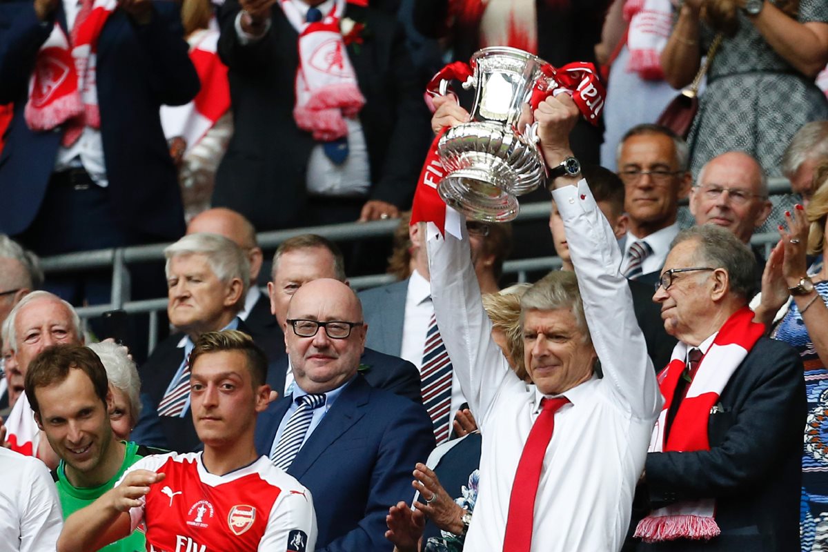 Arsene Wenger conquistó con el Arsenal la FA Cup el sábado recién pasado. (Foto Prensa Libre: AFP)