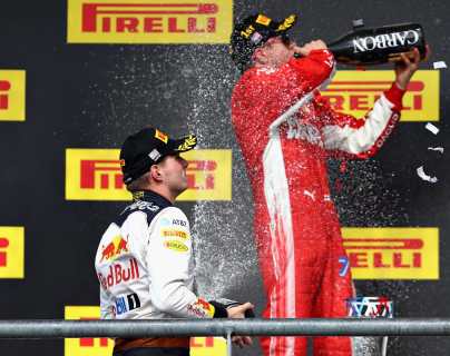 Raikkonen aplaza la celebración de Lewis Hamilton en el campeonato 2018 de la Fórmula 1