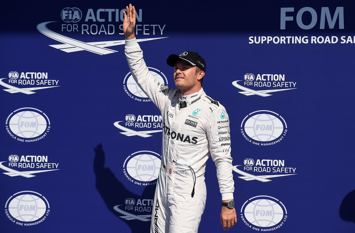 Rosberg saldrá desde la primera posición de la parrilla en busca de otro título. (Foto Prensa Libre: AFP)