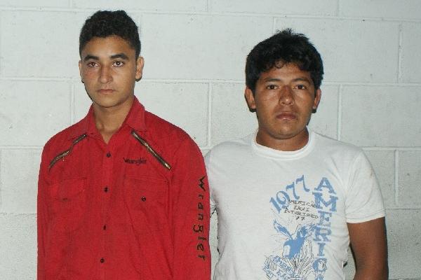 Apresados en el parque El Rosario,  en la  subestación policial.