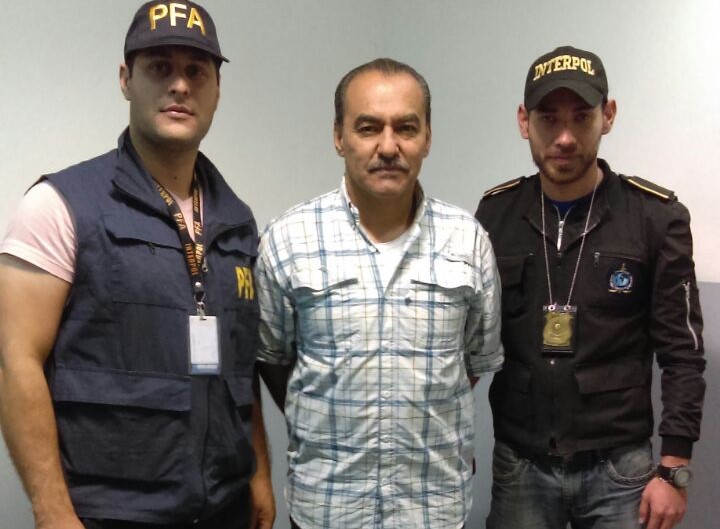 Jaime Ramón Aparicio Mejía, fue capturado en Buenos Aires Argentina, de donde fue extraditado. (Foto Prensa Libre: PNC)