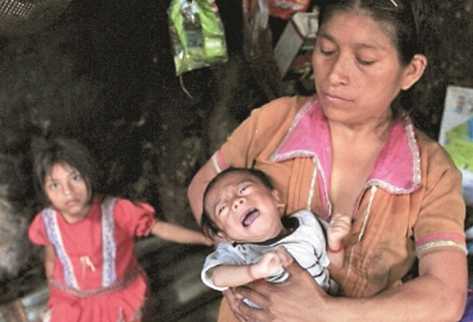 Pobladores del oriente guatemalteco padecen casos de desnutrición. (Foto Prensa Libre: Archivo)