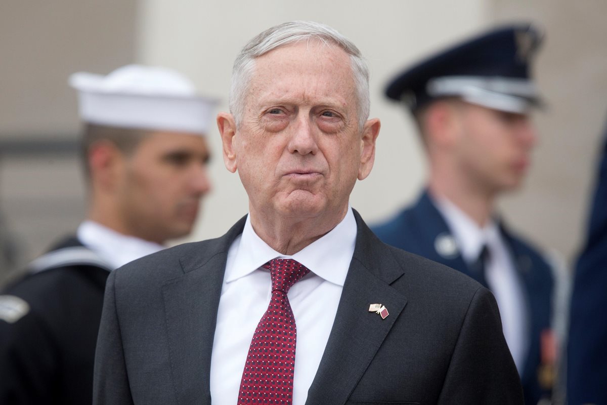 James Mattis, secretario de Defensa de EE. UU., abrió la posibilidad a tomar nuevas acciones militares en Siria. (Foto Prensa Libre: EFE)
