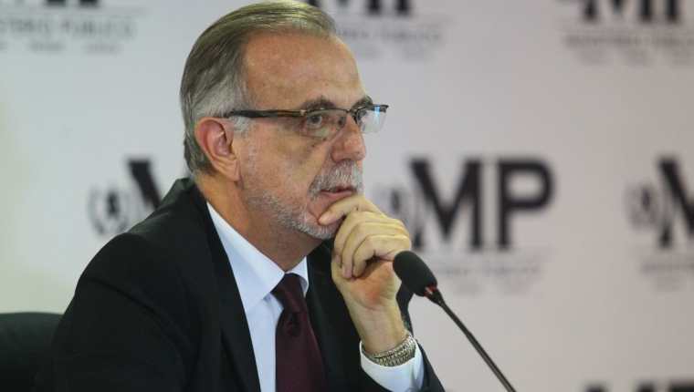 Iván Velásquez durante una conferencia de prensa  en el MP en diciembre de 2018 (Foto Prensa Libre: Hemeroteca).