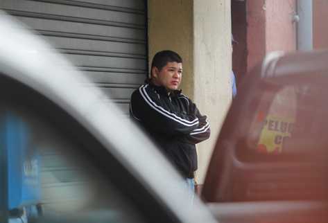 Javier Alexander González González, presunto líder de la banda de violadores. (Foto Prensa Libre: Erlie Castillo)
