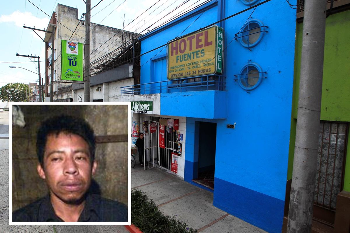 En este hotel fueron localizados los cadáveres de las víctimas. Inserto, Irael Mendez Hinteriano. (Foto: Hemeroteca PL)
