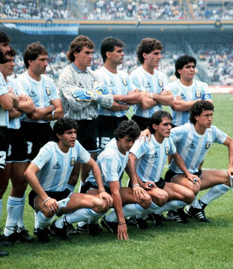 Esta es la selección campeona del mundo en México 86. (Foto Prensa Libre: Hemeroteca PL)