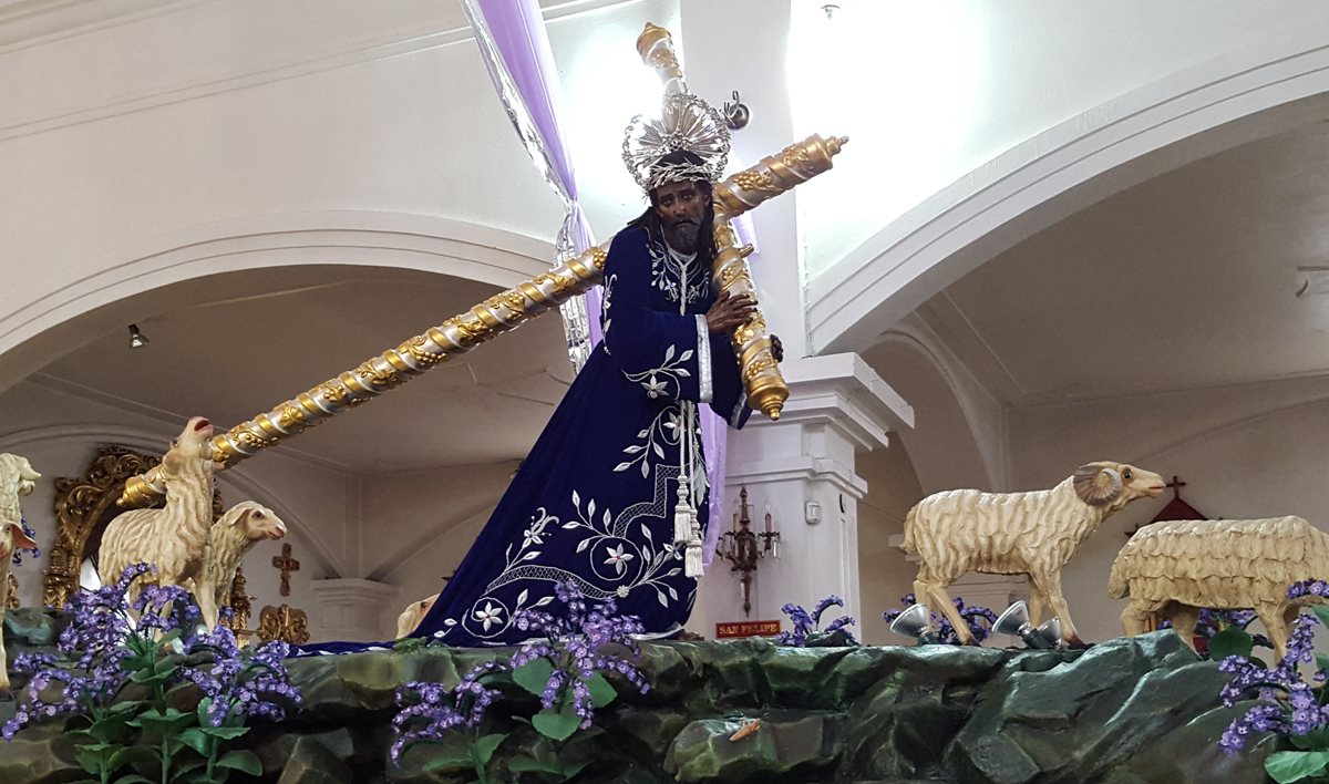 La consagrada imagen de Jesús Nazareno de los Milagros comenzará su proceso de restauración después de Semana Santa. (Foto Prensa Libre: Hemeroteca PL)
