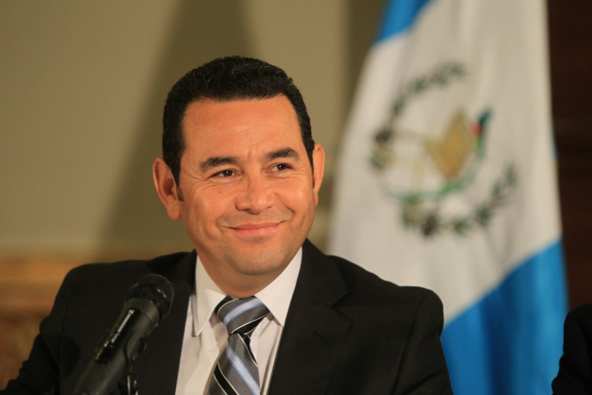 Jimmy Morales en conferencia de prensa detalla cual es su plan para iniciar el proceso de transición. (Foto Prensa Libre: Eswin García)