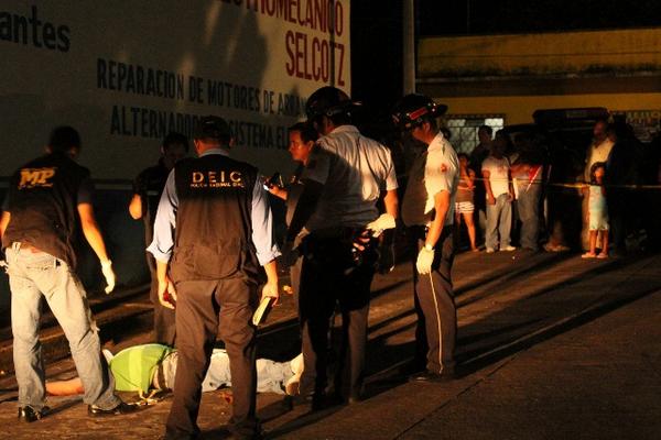 Crimen se cometió en la zona 2 de Mazatenango. (Foto Prensa Libre: Danilo López)<br _mce_bogus="1"/>