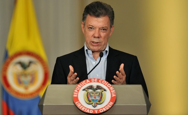 Presidente de Colombia, Juan Manuel Santos, premio Nobel de la Paz 2016. (Foto Prensa Libre: EFE)