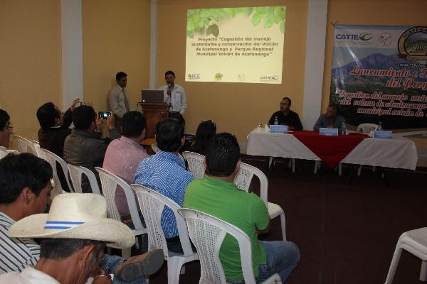 entidades presentan       proyecto de conservación de bosques  y parque, en Chimaltenango.
