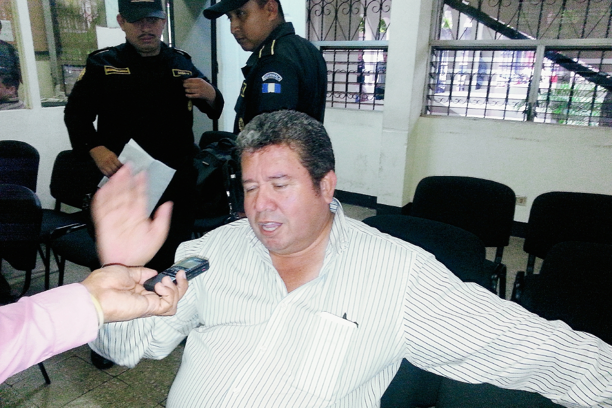 El exalcalde César Augusto López Garza fue detenido por peculado y malversación. (Foto Prensa Libre: Rolando Miranda)