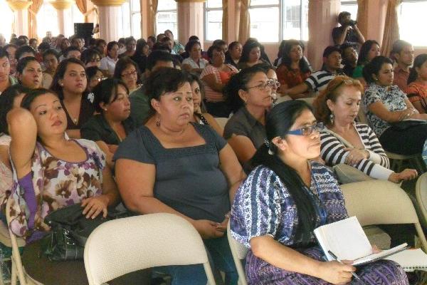 Monitores de Calidad Educativa, durante la presentación de  resultados de las evaluaciones.