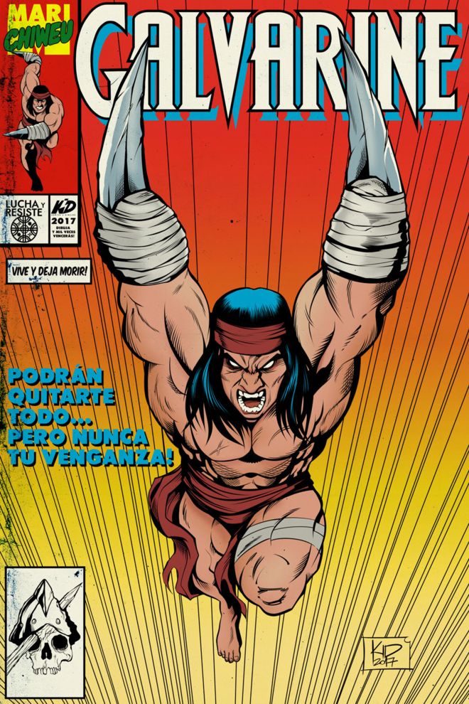 “Galvarine”, el héroe mapuche convertido en cómic que parodia a Wolverine de X-Men