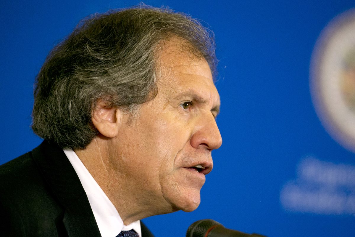 Luis Almagro, secretario general de la OEA no asistió a la reunión. (Foto Prensa Libre: AP).