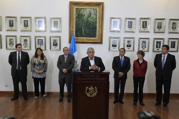 Presidente Pérez Molina instaura comisión para reformar las politicas sobre las drogas (Foto Prensa Libre:)<br _mce_bogus="1"/>