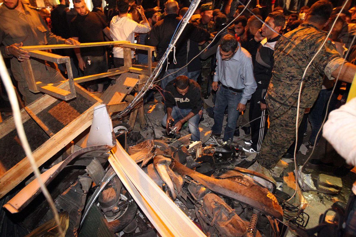 El EI se atribuyó este jueves el atentado de Beirut. (Foto Prensa Libre: AFP).