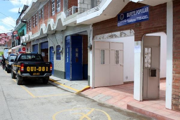 La sede del bufete popular se ubica en la 3a. avenida 1-24, zona 5, Santa Cruz del Quiché.(Foto Prensa Libre: Óscar Figueroa)